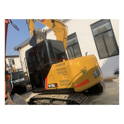 40 kw Sany SY75 escavadeira de segunda mão quase pronta para compra rápida