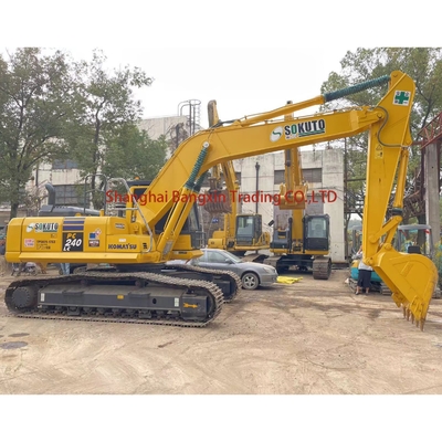 Envio grátis Excavadora japonesa original de rastreador Excavadora usada komatsu hidráulica pc240 em Xangai