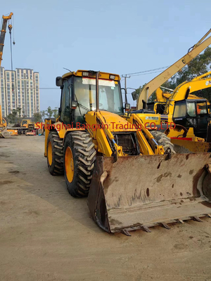 4 toneladas de peso operacional Máquina usada JCB 4CX Carregadora de retroescavação Carregadora de escavação