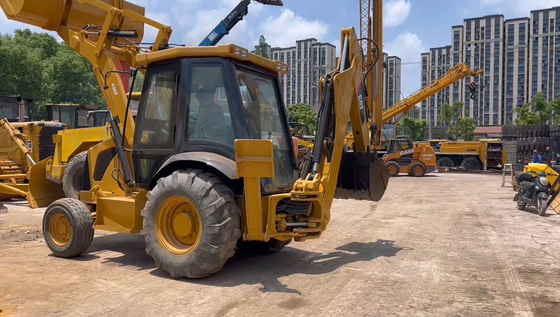 Carregador de retroescavadeira multifuncional CAT420Fh com todas as funções em boas condições de funcionamento