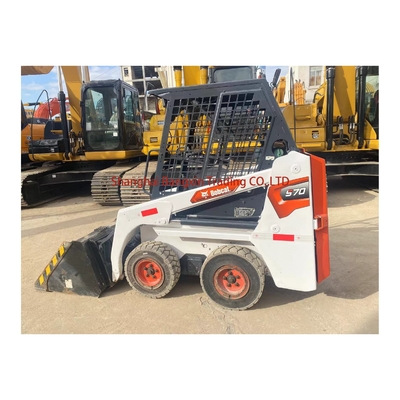 Carregador de direção Bobcat usado S70 do Japão com forte potência e estabilidade hidráulica