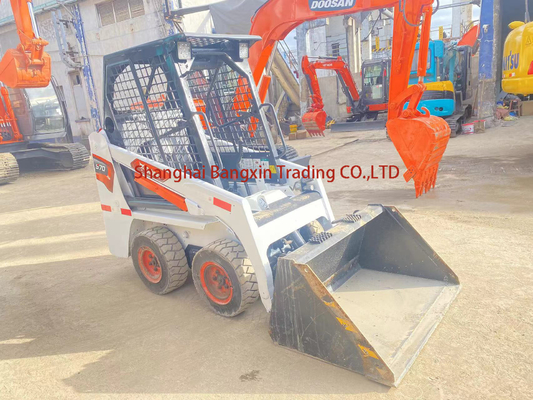 Carregador de direção Bobcat usado S70 do Japão com forte potência e estabilidade hidráulica