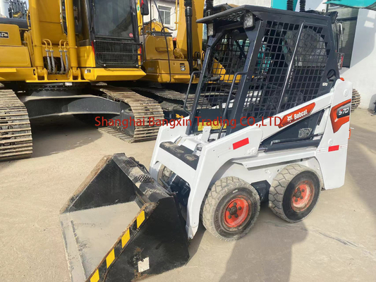 Carregador de direção Bobcat usado S70 do Japão com forte potência e estabilidade hidráulica