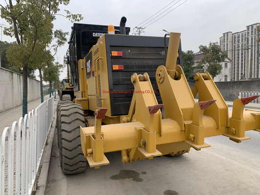 Horas de funcionamento baixas Cat Grader Usado Caterpillar 140H Land Leveler com motor Cummins