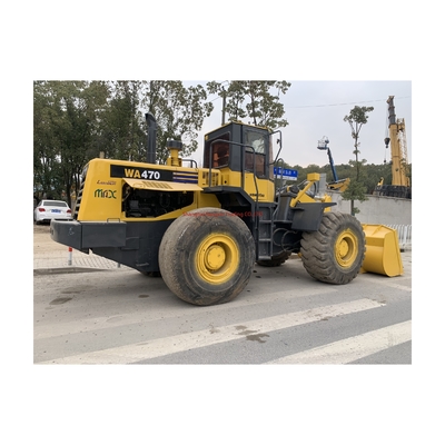 Japão Origem 21Tons Usados Komatsu WA470 Carregadores de Roda Carga nominal 7 toneladas prontos para trabalhar
