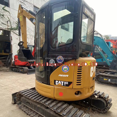 Sim, você pode inspecionar pequena máquina mini escavadeira usada CAT 303 3000 KG peso da máquina