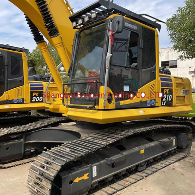 Pequena máquina mini-excavadora usada Komatsu PC210LC-8 fabricada em podemos inspeção