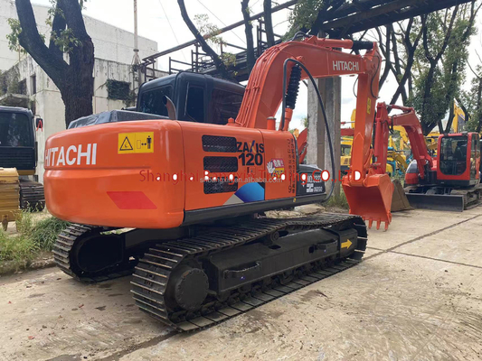 Pequena máquina mini escavadeira usada Hitachi ZX120 com bomba hidráulica original