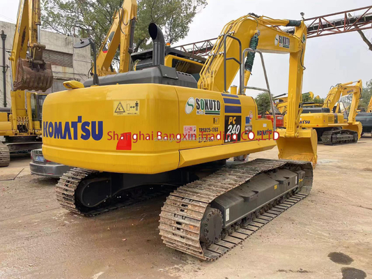 Pequena máquina usada mini escavadeira Komatsu PC240 com cilindro hidráulico original