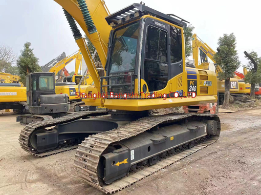 Pequena máquina usada mini escavadeira Komatsu PC240 com cilindro hidráulico original