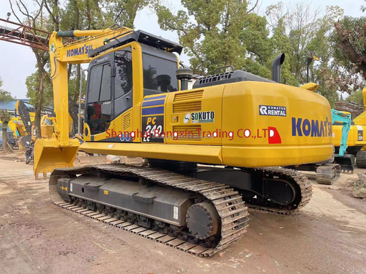 Pequena máquina usada mini escavadeira Komatsu PC240 com cilindro hidráulico original