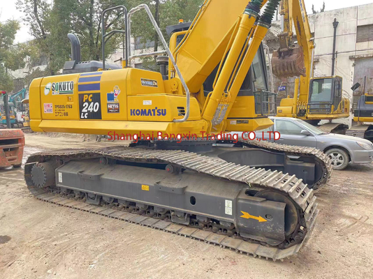 Pequena máquina usada mini escavadeira Komatsu PC240 com cilindro hidráulico original