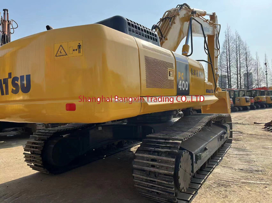 Pequena máquina mini-excavadora usada Komatsu PC400-7 com válvula hidráulica original