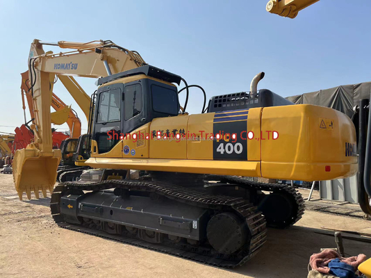 Pequena máquina mini-excavadora usada Komatsu PC400-7 com válvula hidráulica original