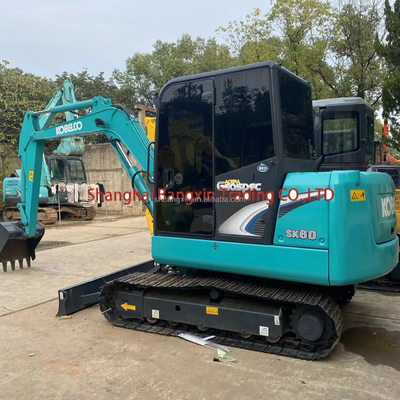 Máquina pequena usada mini escavadeira Kobelco SK60 de confiança com 7 dias de entrega