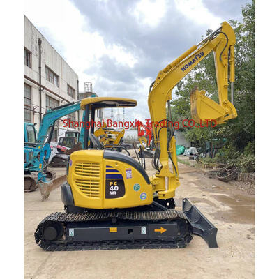 Mini-excavadora Komatsu PC40MR com válvula hidráulica original e capacidade de balde de 0,23 m3