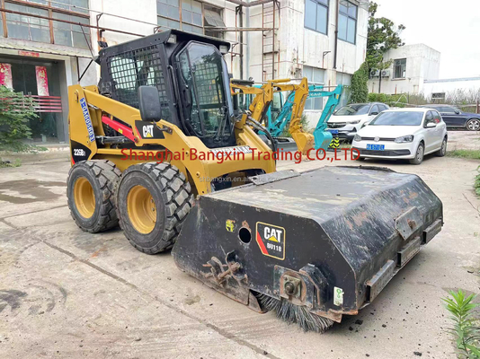 Pequena Máquina Mini Excavadora Usada Skid Steer CAT 226 com cilindro hidráulico original
