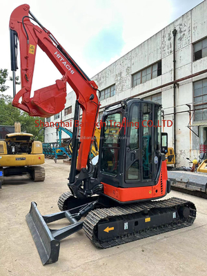 Mini escavadeira Hitachi ZX50U com cilindro hidráulico original e capacidade de balde de 0,23m3
