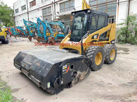 Pequena Máquina Mini Excavadora Usada Skid Steer CAT 226 com cilindro hidráulico original