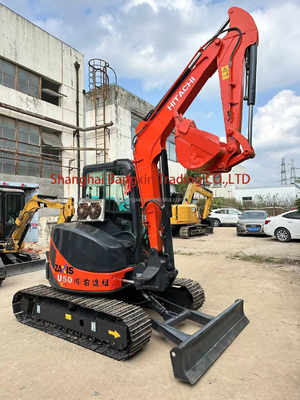 Mini escavadeira Hitachi ZX50U com cilindro hidráulico original e capacidade de balde de 0,23m3