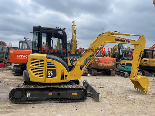 90% Komatsu Excavadora Usada Livre de Envio 5 toneladas Máquina Mini Crawler Hidráulica PC55MR