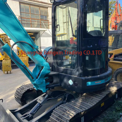 700 horas de trabalho Mini escavadeira usada Kobelco SK55 Forte potência e estabilidade hidráulica