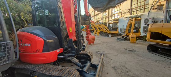 Baixa frequência de trabalho KUBOTA KX163 Mini Excavadora para Projetos de Construção de Engenharia