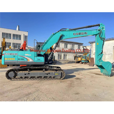 Excavadora usada de 20 toneladas kobelco sk200-6e com prazo de entrega de 7 dias e todas as funções normais