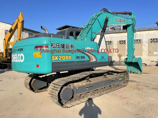 Excavadora usada de 20 toneladas kobelco sk200-6e com prazo de entrega de 7 dias e todas as funções normais