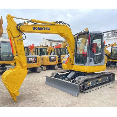 Mini escavadeira usada Komatsu PC78US com cilindro hidráulico original e frete grátis