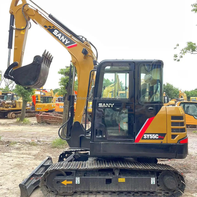 Pequena Dimensão Grande Potência SANY SY55C Mini Excavadora com cilindro hidráulico original