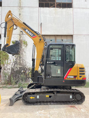 Pequena Dimensão Grande Potência SANY SY55C Mini Excavadora com cilindro hidráulico original