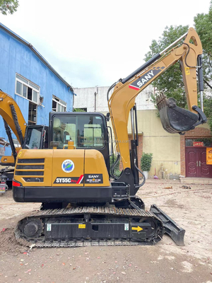 Pequena Dimensão Grande Potência SANY SY55C Mini Excavadora com cilindro hidráulico original