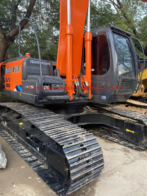 Vantagem de potência forte e estabilidade hidráulica Excavadora quase usada Hitachi ZX200