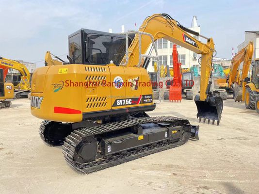 Excavadora SANY SY75C Usada Ano 2020 Todas as Funções Normal Envio Gratuito