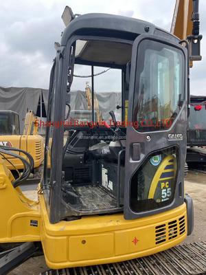 Máquina original japonesa Komatsu PC55MR com forte potência e estabilidade hidráulica