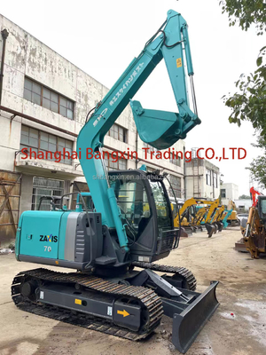 Excavadora usada Hitachi ZX70-3 com certificação EPA/CE e período de 1 ano após a venda