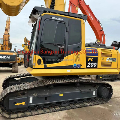 Excavadora original japonesa Komatsu PC200 com poucas horas e capacidade de balde de 1m3