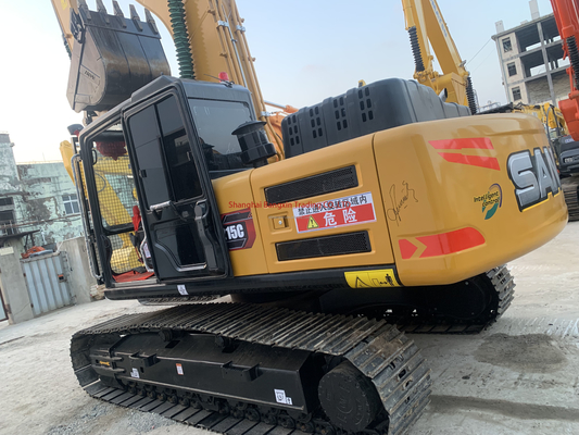 Excavadora Sany SY215 usada com potência forte e estabilidade hidráulica