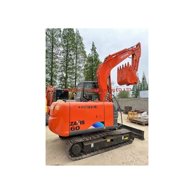 Excavadora mini Hitachi ZX60 de segunda mão com potência forte e estabilidade hidráulica