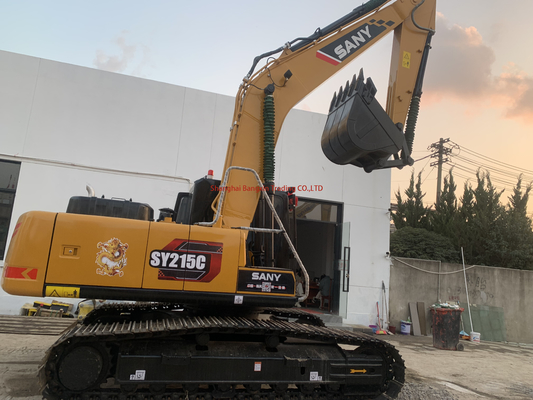 Excavadora Global Usada Sany SY215 Máquinas 21 toneladas com cilindro hidráulico original