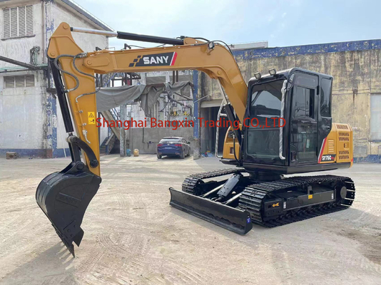 Excavadora usada Sany com cor original e excelente desempenho de trabalho no mercado