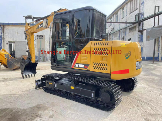 Excavadora usada Sany com cor original e excelente desempenho de trabalho no mercado