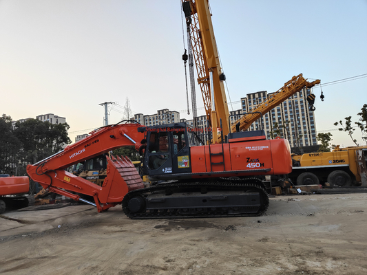 Excavadora japonesa usada original Hitachi ZX450H com cilindro hidráulico original