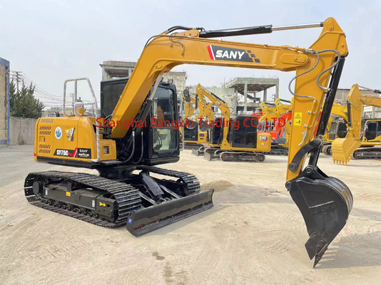 Excavadora usada Sany com cor original e excelente desempenho de trabalho no mercado