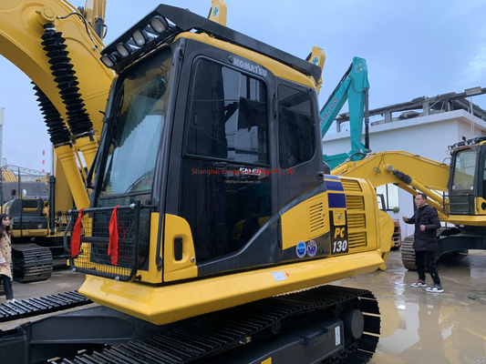 Forte potência e estabilidade hidráulica 7 dias tempo de entrega Komatsu PC130 escavadeira usada