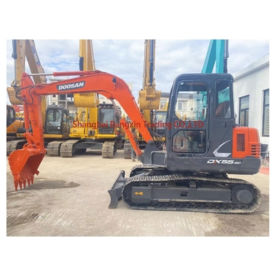 Excavadora do Doosan DH55 com 600 horas de trabalho e bomba hidráulica original