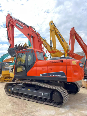 22.5TON Doosan DX225LC Excavadora usada com válvula hidráulica original e frete grátis