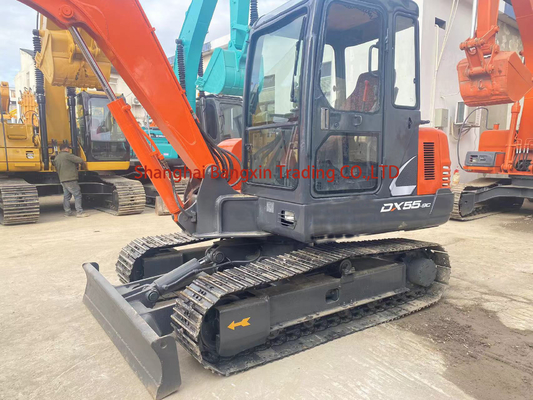 Excavadora de segunda mão Doosan DH55 com alta potência e alta eficiência hidráulica