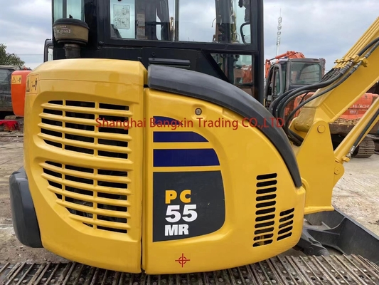 Sim, nós inspecionamos usado Komatsu PC55MR-2 mini escavadeira com bomba hidráulica original